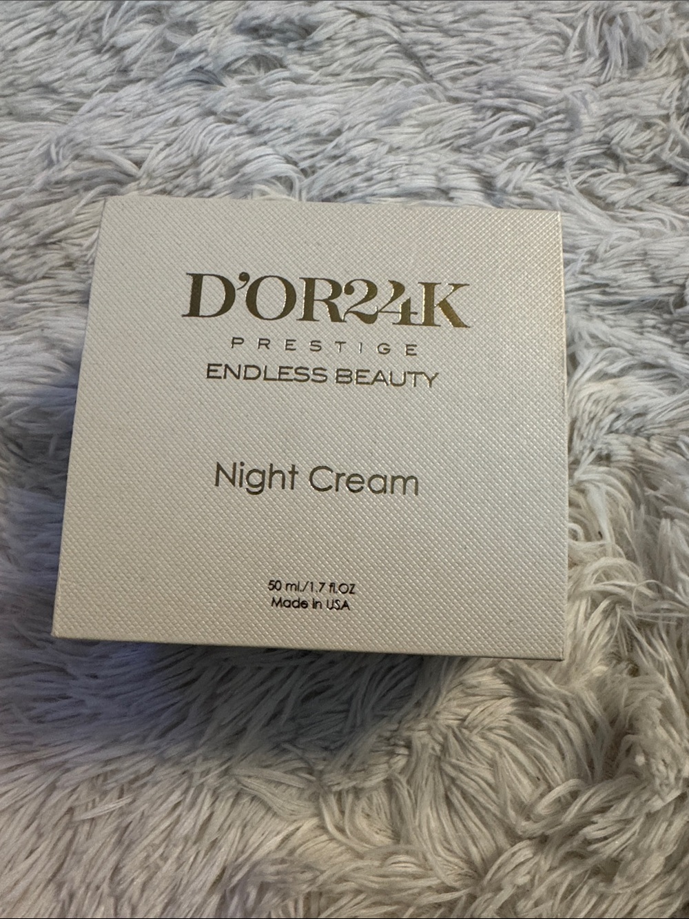 D'OR24K Prestige Endless Beauty Night Cream - Ivory & Gold Packaging